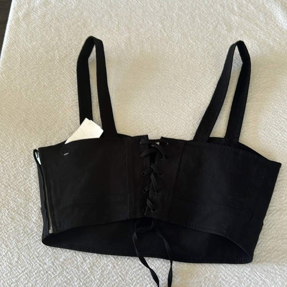 A.L.C. LAYLA CROP TOP, Black, size 8, $325 - Picture 7 of 9